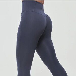 Firm Abs - Thermal Fleece Leggings - Navy Blue  NWT